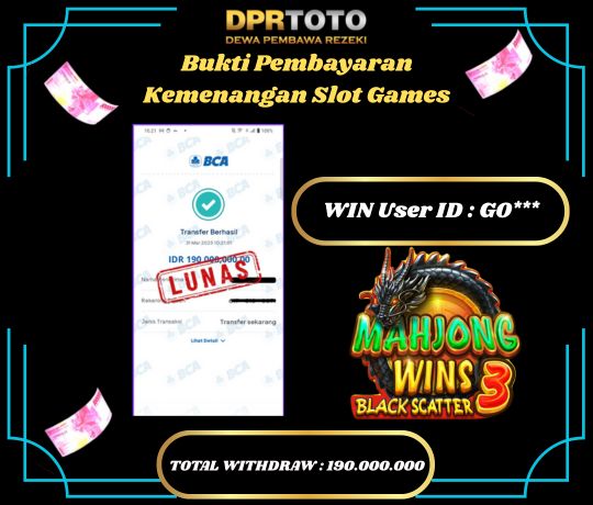 KEMENANGAN BESAR SLOT MAHJONG WINS 3 1000 Rp.190.000.000 - LUNAS